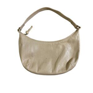 Madewell Beige Leather Mini Hobo Bag